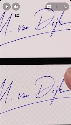 How to make a signature background transparent - RemoveWhite demo